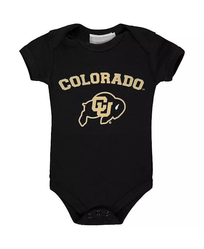 

Боди Colorado Buffaloes Arch & Logo для мальчиков и девочек черного цвета Two Feet Ahead