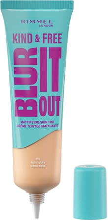 Легкая увлажняющая основа spf 20 Rimmel Kind & Free Blur It Out, 010 Rose Ivory 30 ml — фото 2