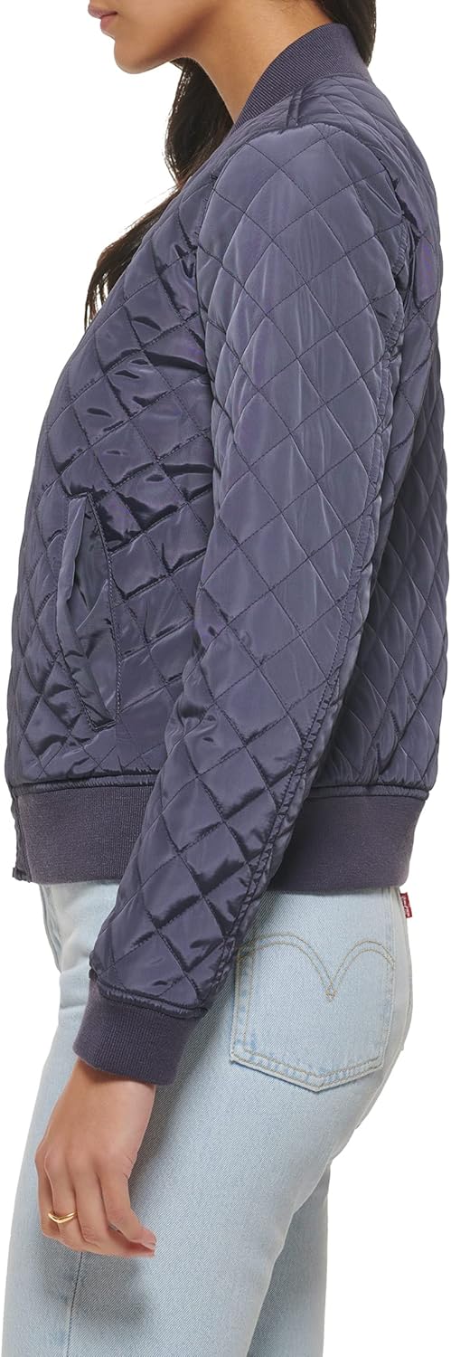 Женская куртка Levi's стеганая классическая, серый — фото 4