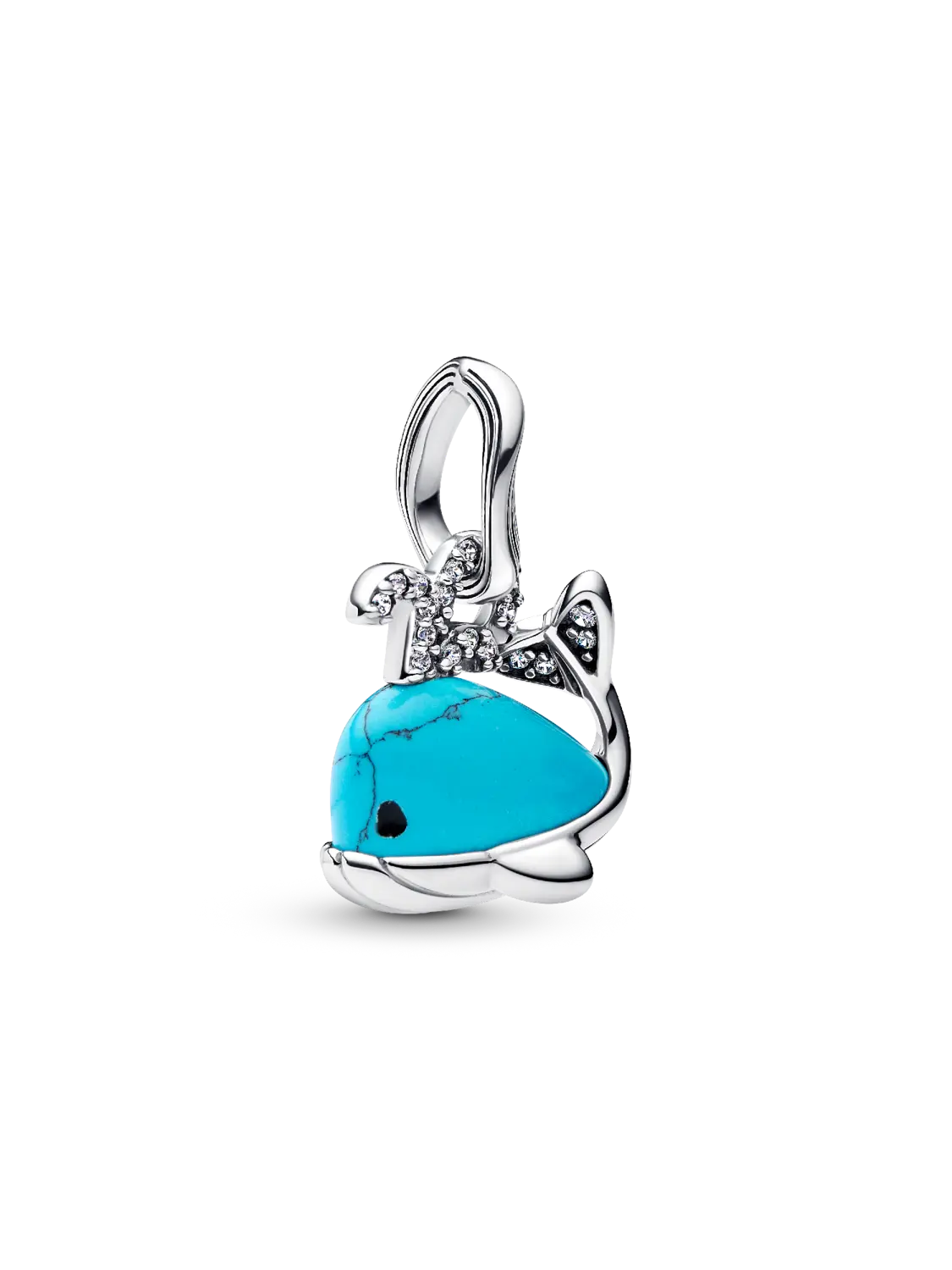 

Подвеска-кит бирюзового цвета Pandora, серебро 925 пробы