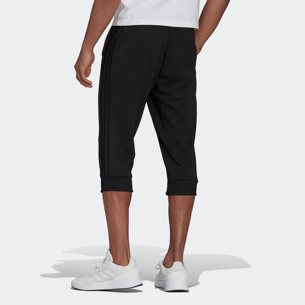 Спортивные штаны adidas M 3s Ft Tc 34pt Embroidered Logo Stripe Knit Bundle Feet Cropped Pants Black, черный — фото 4