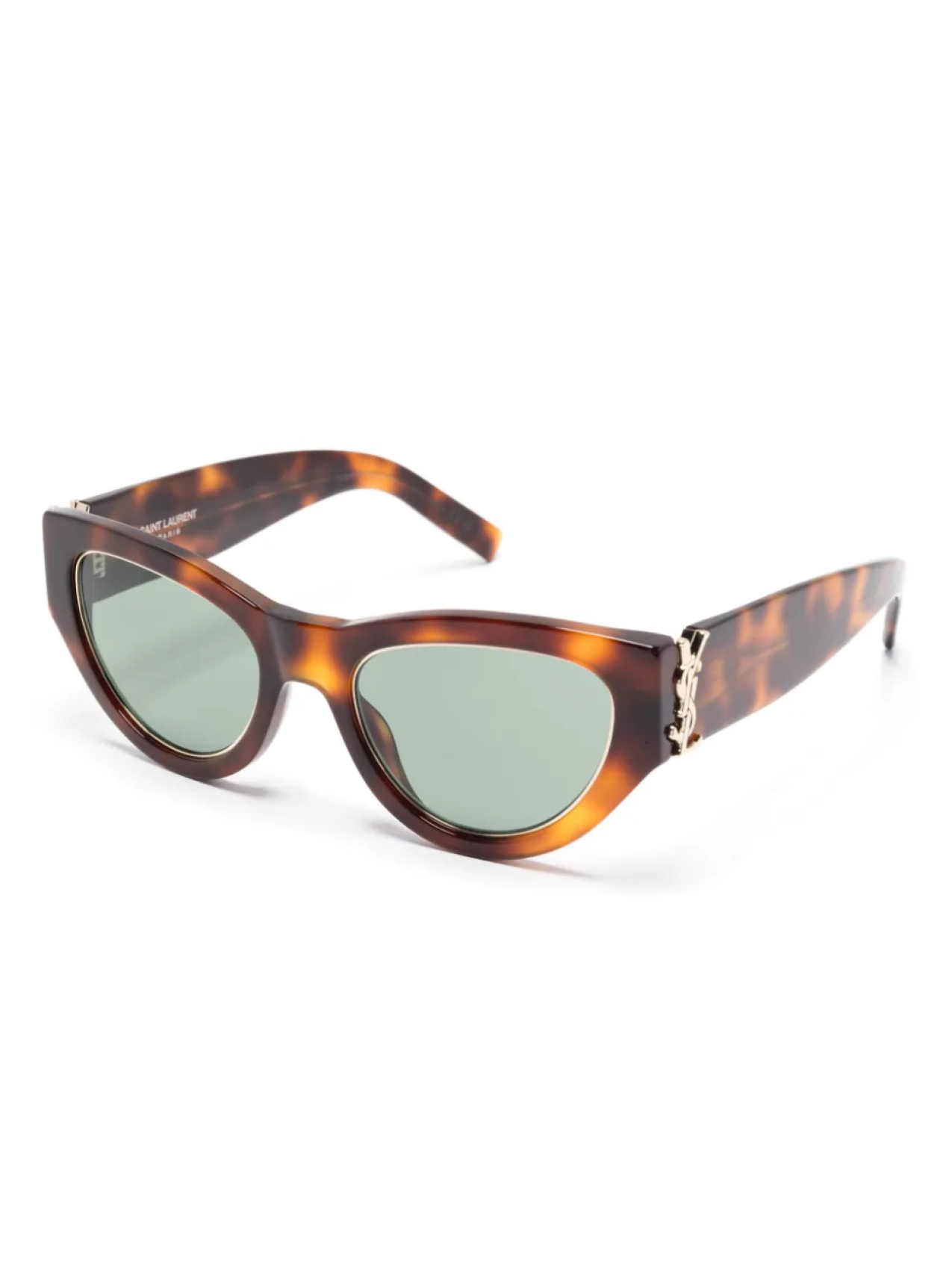 Солнцезащитные очки «кошачий глаз» Saint Laurent Eyewear, коричневый — фото 2