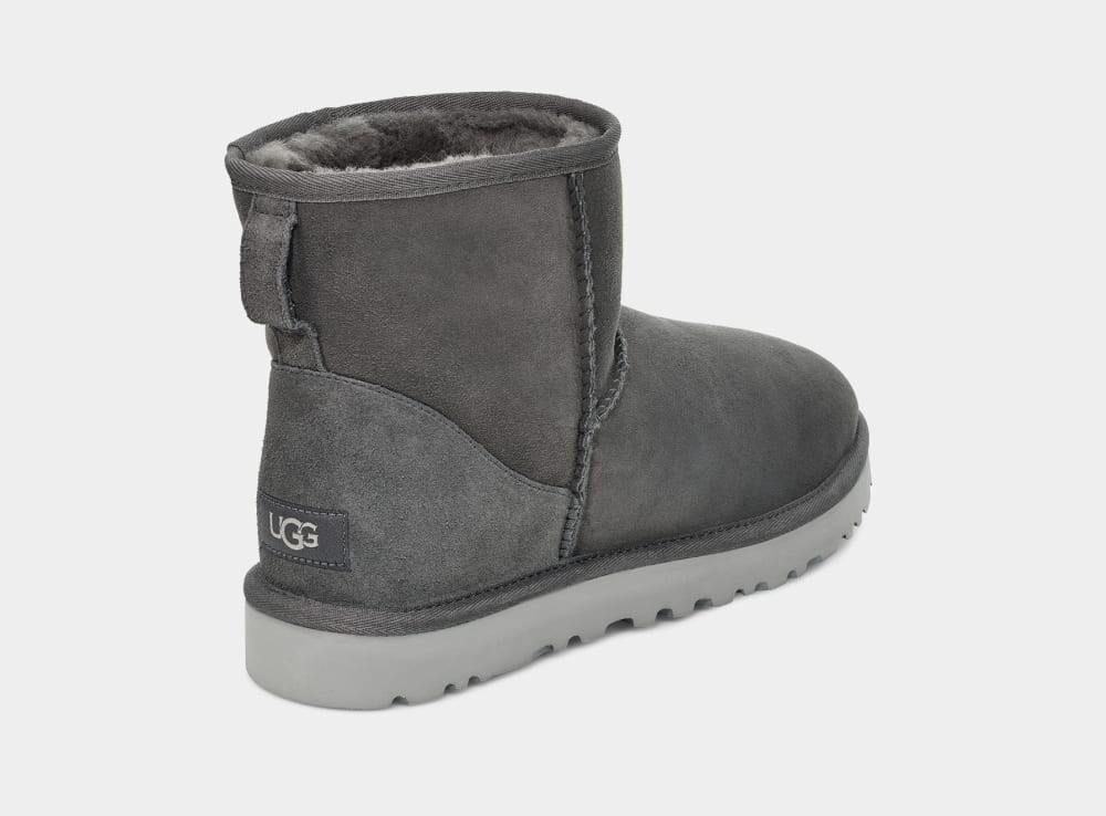 Мужские низкие ботинки UGG из овчины, темно-серые — фото 4
