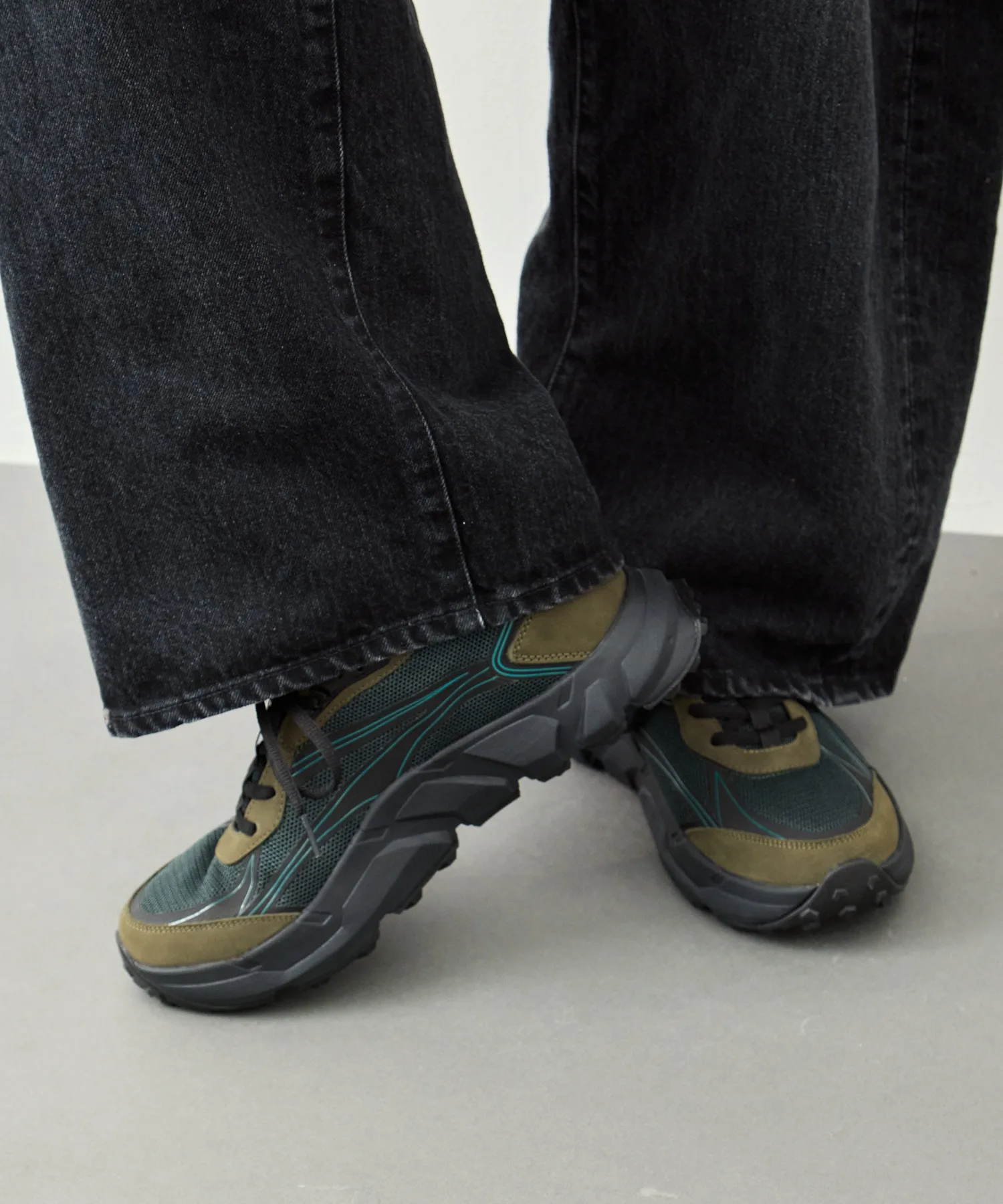Мужские кроссовки для треккинга hoja rig с Vibram оливковые — фото 4