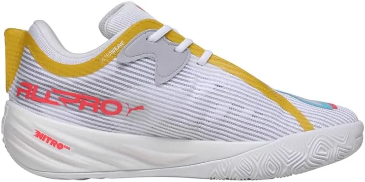 PUMA All-Pro Nitro 2 Унисекс, низкие кроссовки для взрослых, белый — фото 3