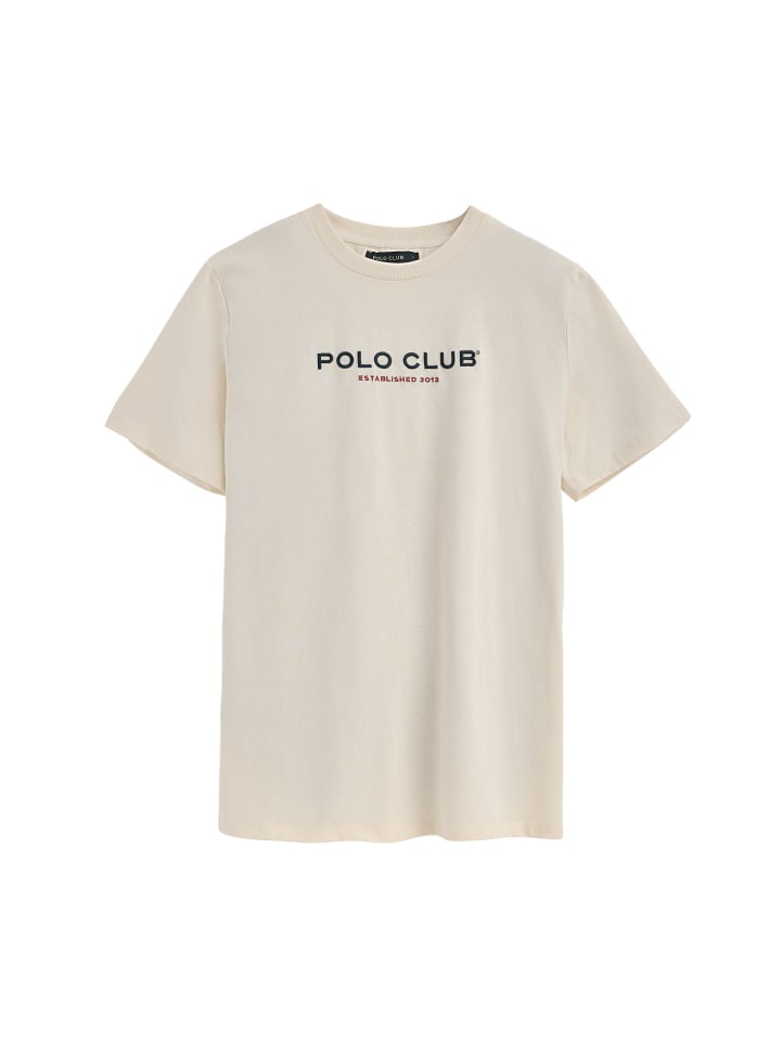 

Футболка цвета экрю Polo Club, Белый, Футболка цвета экрю Polo Club