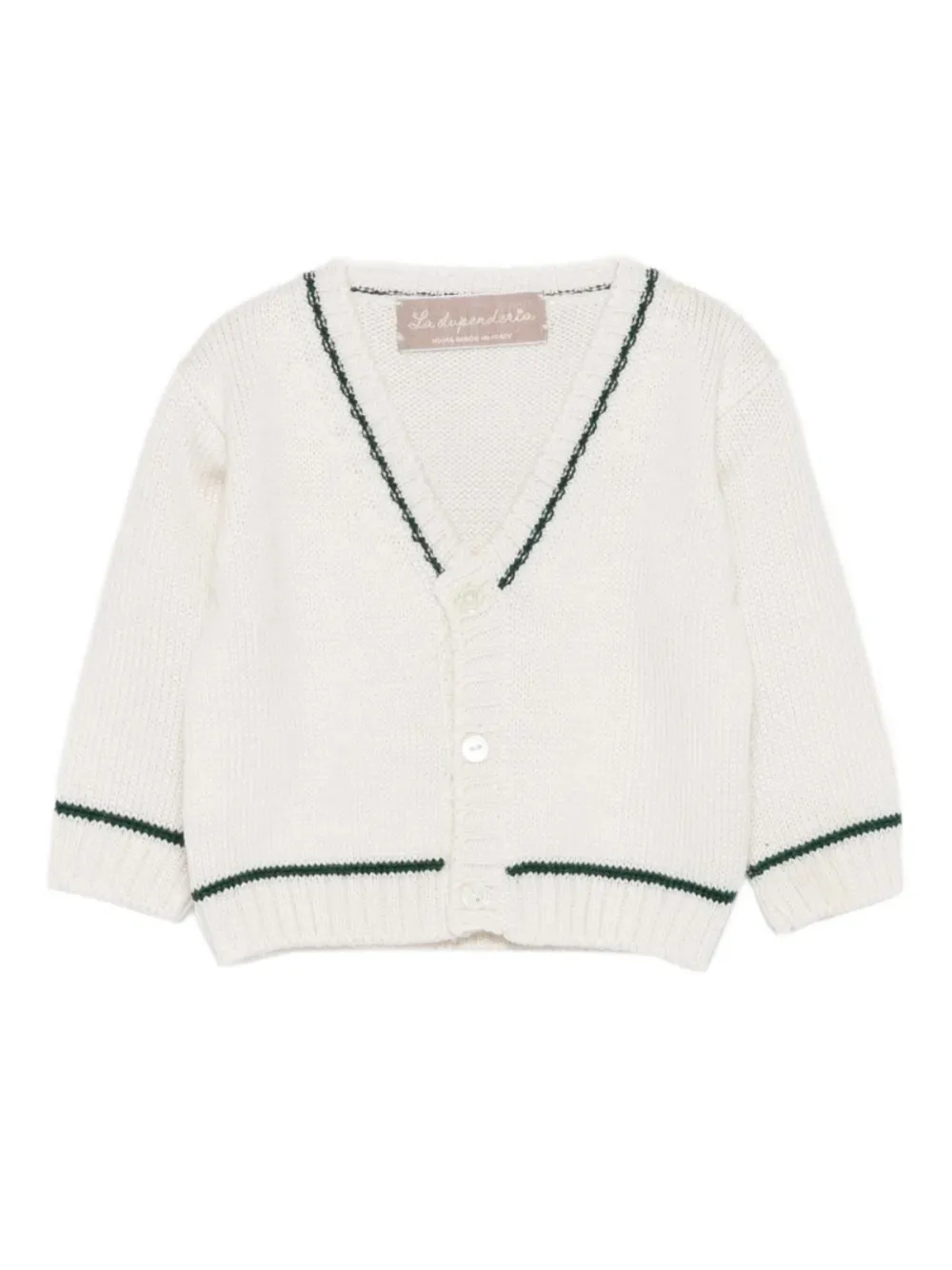 

Кардиган на пуговицах с V-образным вырезом La Stupenderia, белый