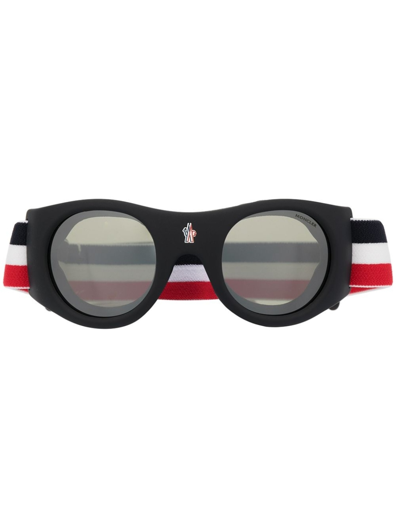 

Moncler Eyewear солнцезащитные очки в круглой оправе, красный