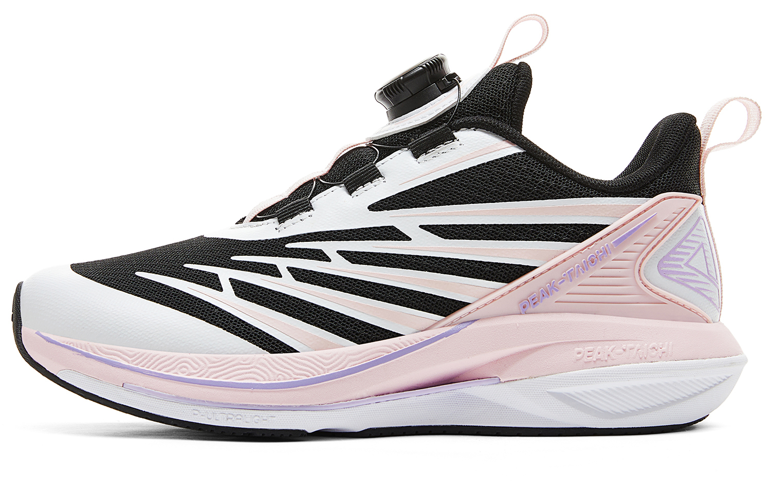 

PEAK Скользостойкие, износостойкие, дышащие, легкие, амортизирующие детские беговые кроссовки Black Light Pink Kids