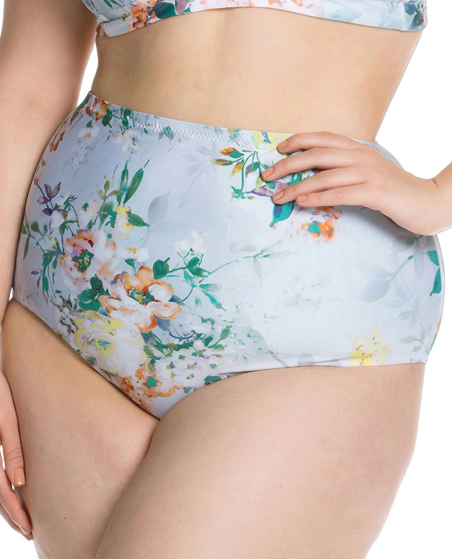 

Женские плавки бикини с высокой талией - Plus In Femme Flora Becca