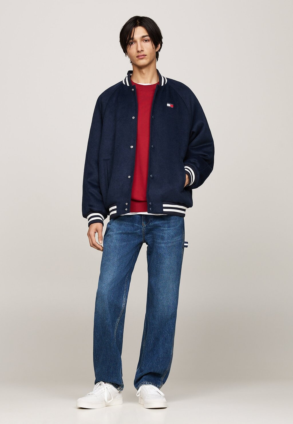 

Куртка-бомбер SOLID Tommy Hilfiger, темно-синий