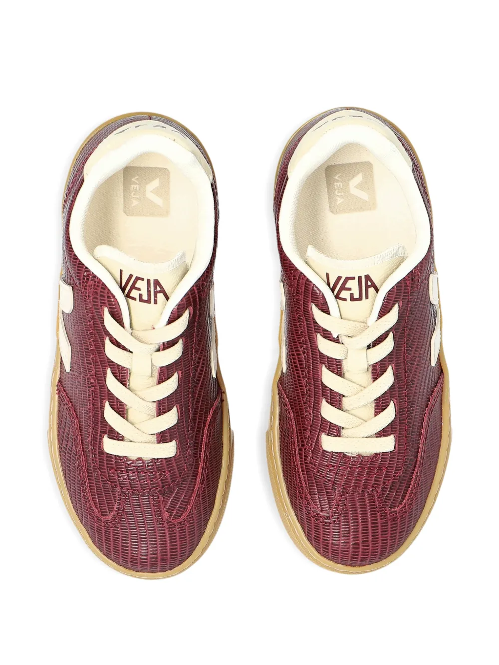 Текстурированные кроссовки Veja Kids, красный — фото 4