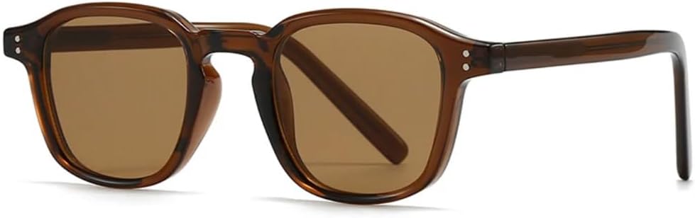 

Популярные модные женские солнцезащитные очки класса люкс в стиле ретро с заклепками, модные мужские темно-зеленые солнцезащитные очки с защитой от УФ-излучения UV400 SZVVBKK, Brown Tea