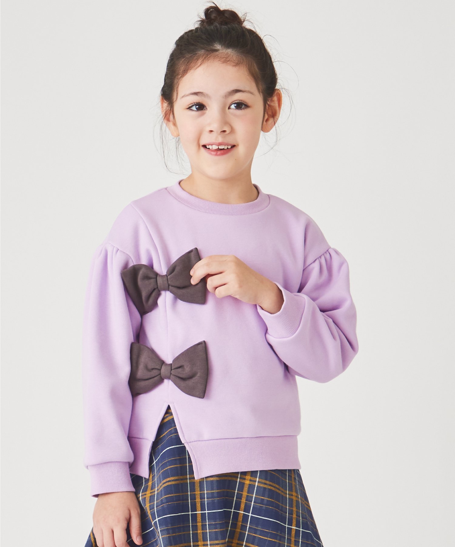 Топ на флисовой подкладке с лентой Ever Closet, Lavender