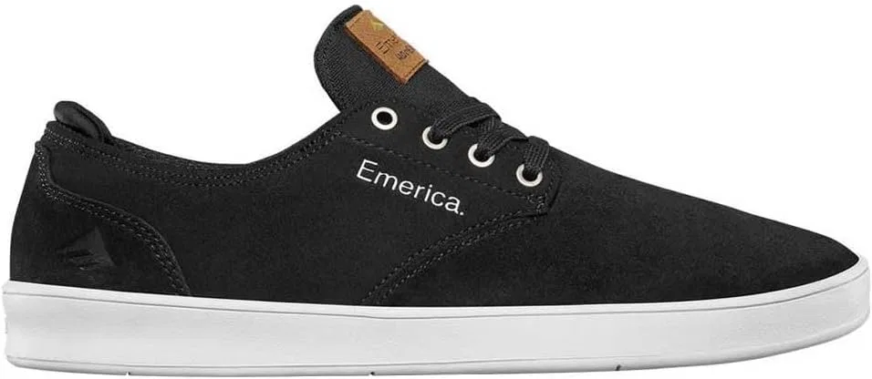 Мужские скейтбордические кроссовки Emerica Romero на шнуровке, Black White
