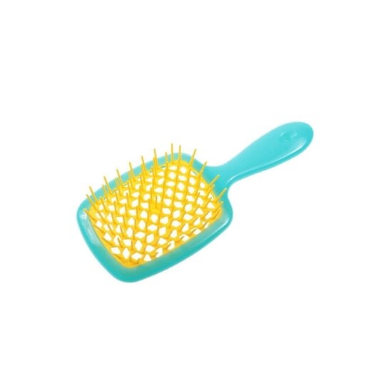 Пневматическая расческа Janeke, Superbrush Turquise-Yellow — фото 2