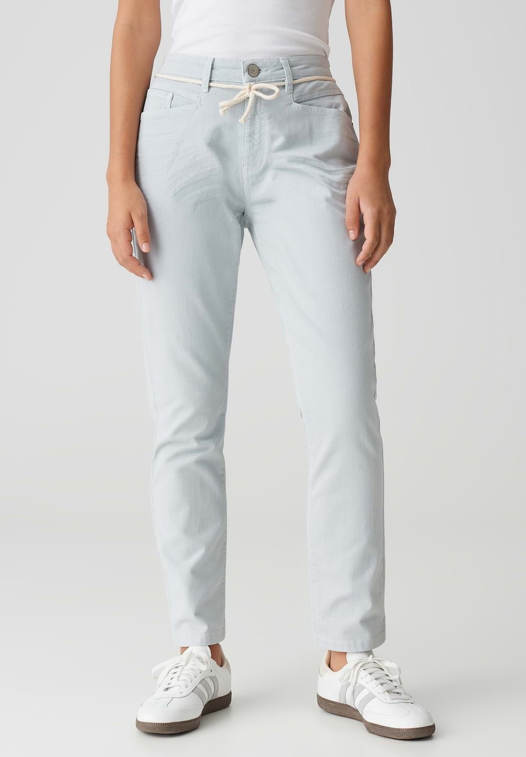 

Джинсы облегающего кроя MID RISE ANKLE BOYFRIEND FIT OPUS, светло-голубой