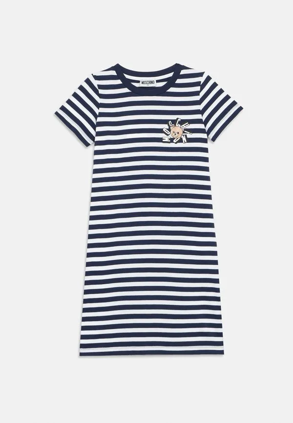 Трикотажное платье Moschino, White/Blue
