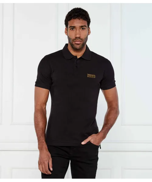 

Футболка поло Slim fit Versace Jeans Couture, черный