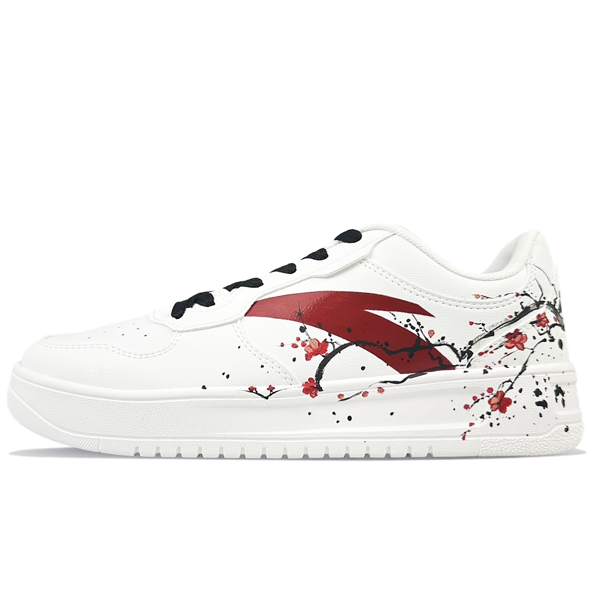 

ANTA Life Collection противоскользящие амортизирующие низкие скейтерские кроссовки мужские бело-красные, цвет White