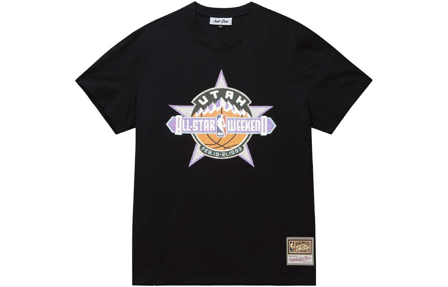 

Mitchell Ness Мужская черная футболка Just Don X Mitchell & Ness X JUST DON