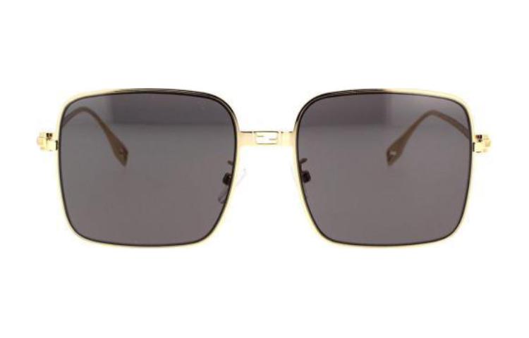 

FENDI Квадратные солнцезащитные очки, Gold