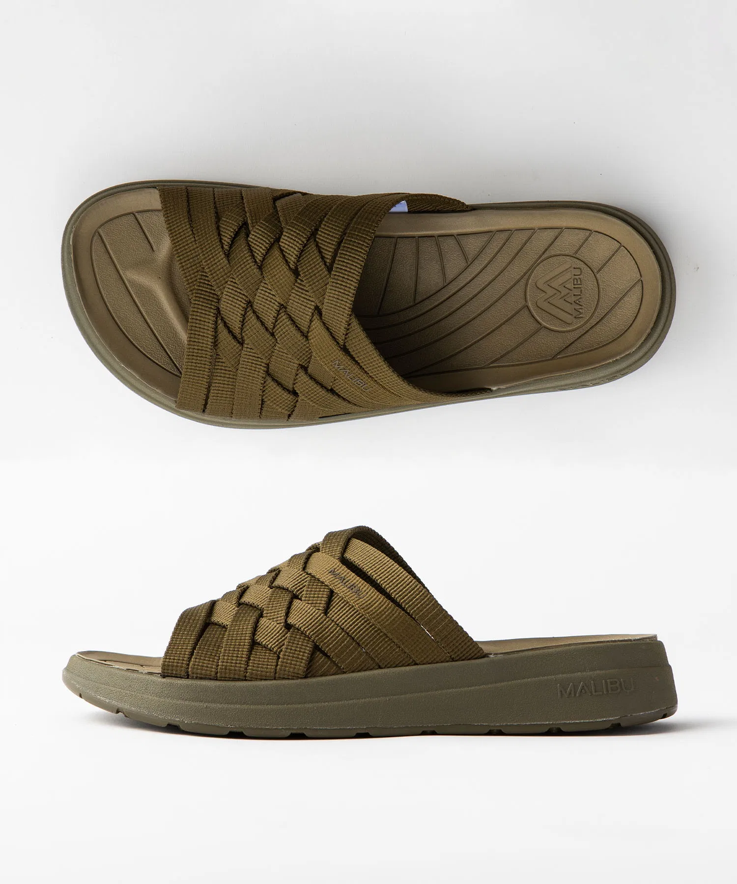 Унисекс сандалии из полиэстера Malibu Sandals ZUMA оливковые