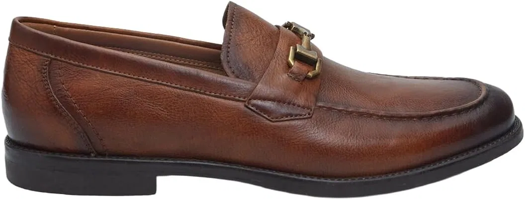 Мужские кожаные лоферы Bata 24H: стильные, элегантные, повседневные, уникальные, летние, коричневый