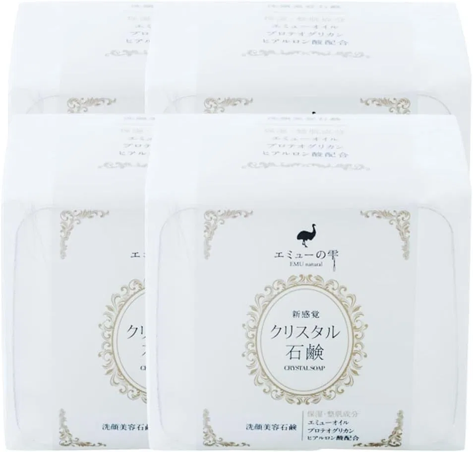 Мыло кристаллическое Emu no Shizuku, 4 шт. по 100 г