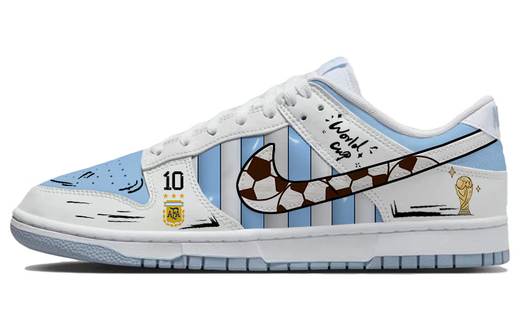 

Nike Кроссовки для скейтбординга Dunk, мужские, низкие, синие/белые