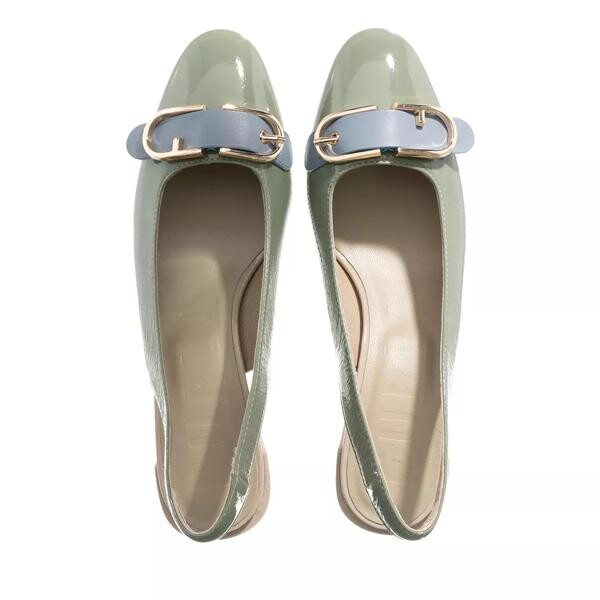 Туфли furla flow slingback t.60 mineral green+grano+celestial Furla, зеленый — фото 4