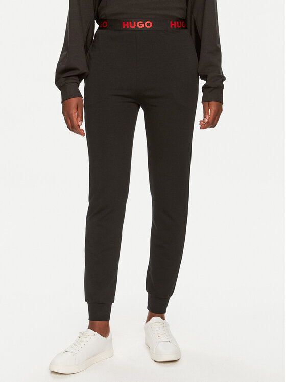 

Спортивные брюки regular fit Sporty Logo 50520499 Hugo, черный