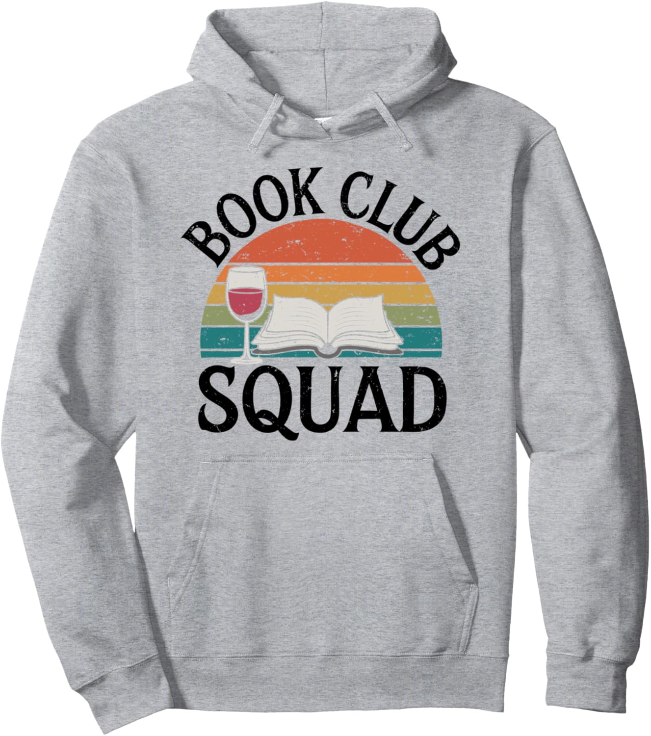 

Толстовка для любителей чтения и вина, серая Book Club Apparel, Серый, Толстовка для любителей чтения и вина, серая Book Club Apparel