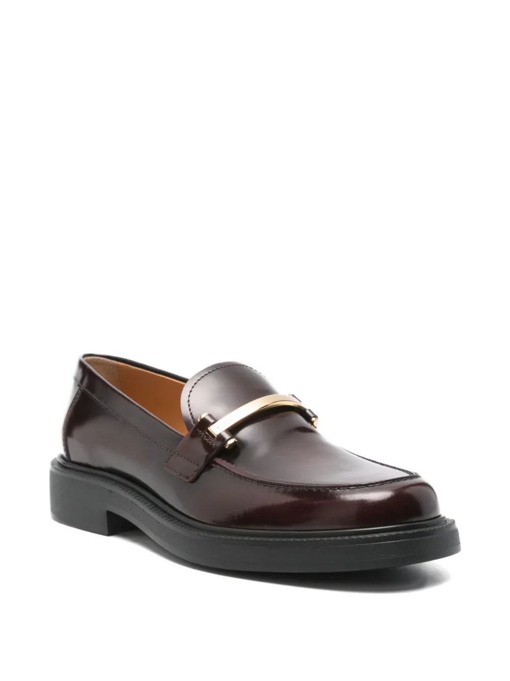 Лоферы с металлическим декором Tod'S, красный — фото 2