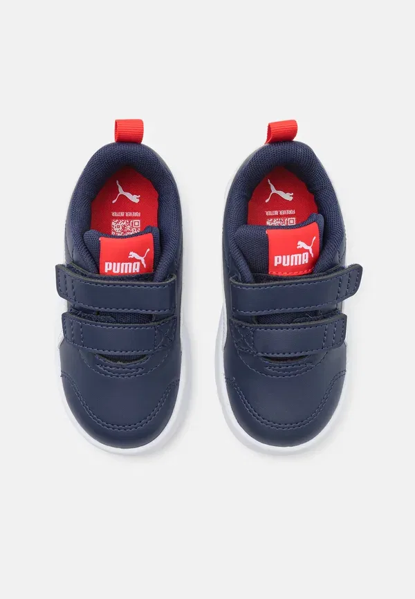 Кроссовки для тренировок Courtflex v3 Puma, синий/белый/красный — фото 4