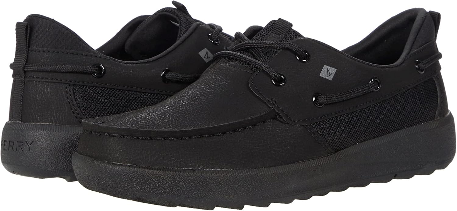 Кроссовки Sperry Unisex-Child Fairwater Plushwave, черный — фото 2