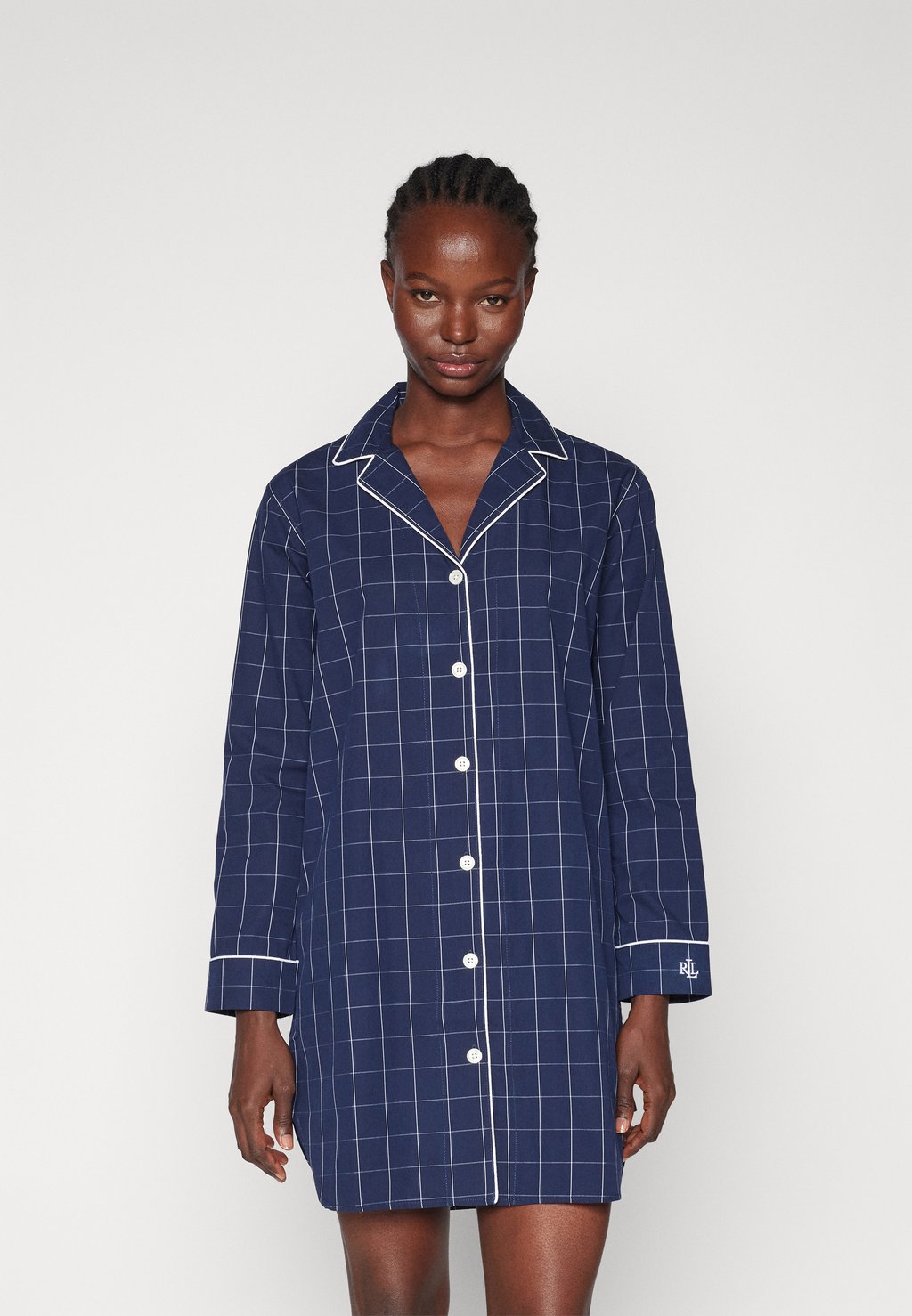 

Ночная рубашка NOTCH COLLAR SLEEPSHIRT Lauren Ralph Lauren, темно-синий