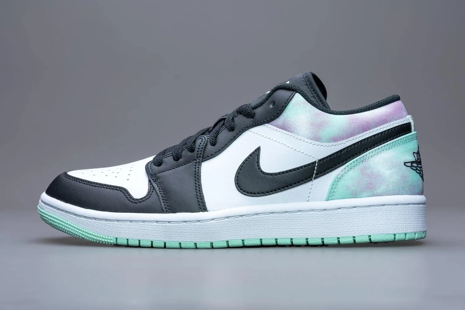 Кроссовки Air Jordan 1 Low Tie-Dye, артикул: DM1199-100, Black Rush Orange Fossil Stone — фото 4