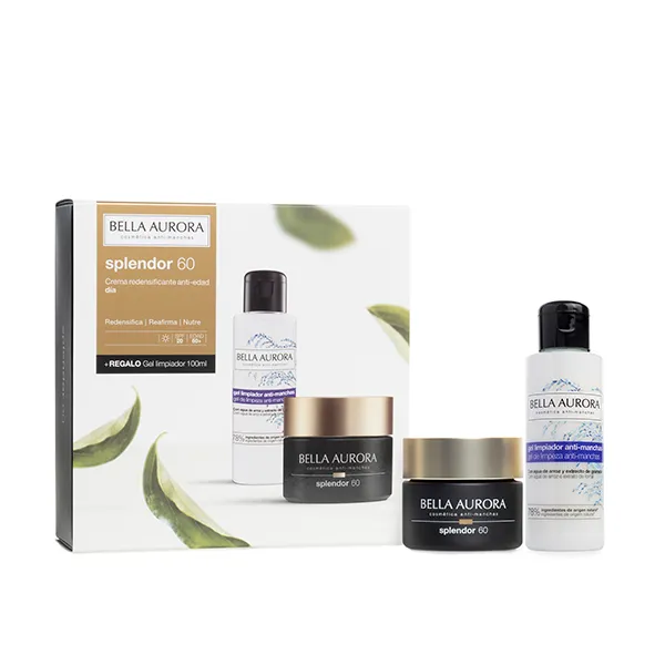 

Антивозрастной дневной крем и очищающий гель Pack Splendor 60 Dia + Gel Bella Aurora, 1 UD