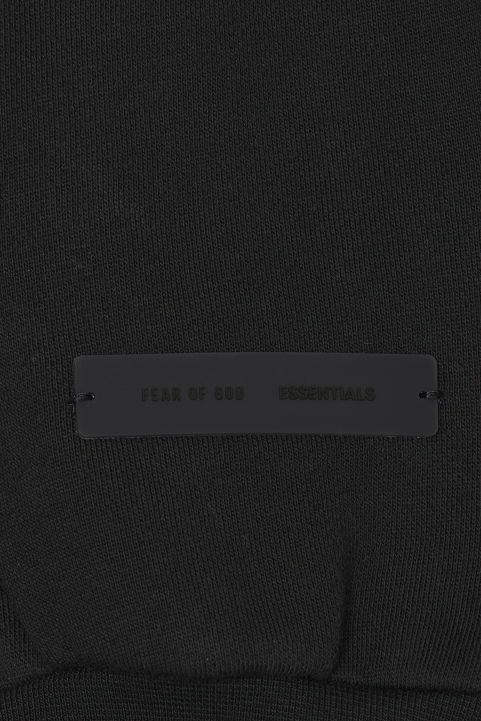 Классический флисовый свитер с круглым вырезом Fear Of God Essentials, Jet Black — фото 3