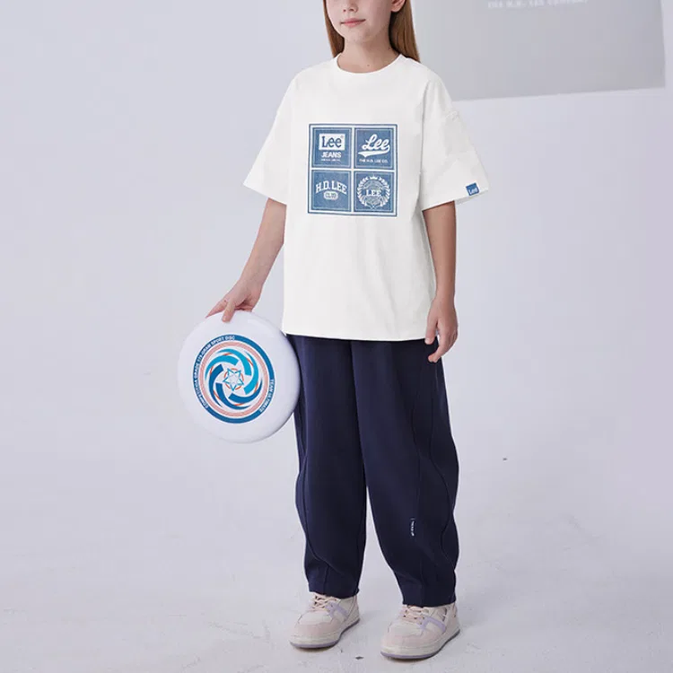 Футболка с круглым вырезом Moderate LEE KIDS, Orange — фото 4