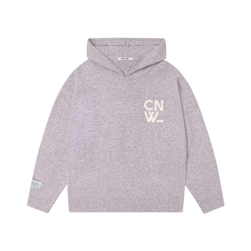 

Худи-свитер для осени и зимы Unisex CANOTWAIT_, светло фиолетовый