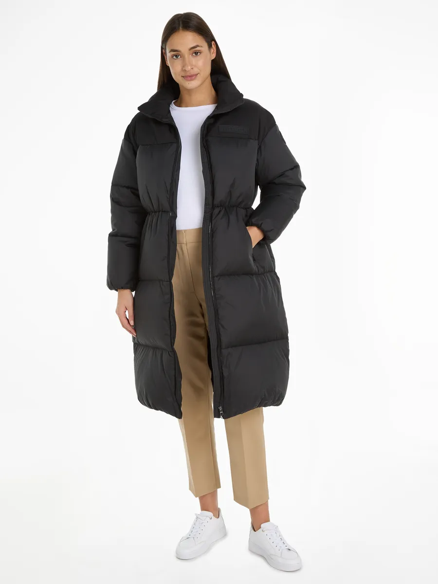

Стеганое пальто Tommy Hilfiger "NEW YORK PUFFER MAXI" с логотипом, черный