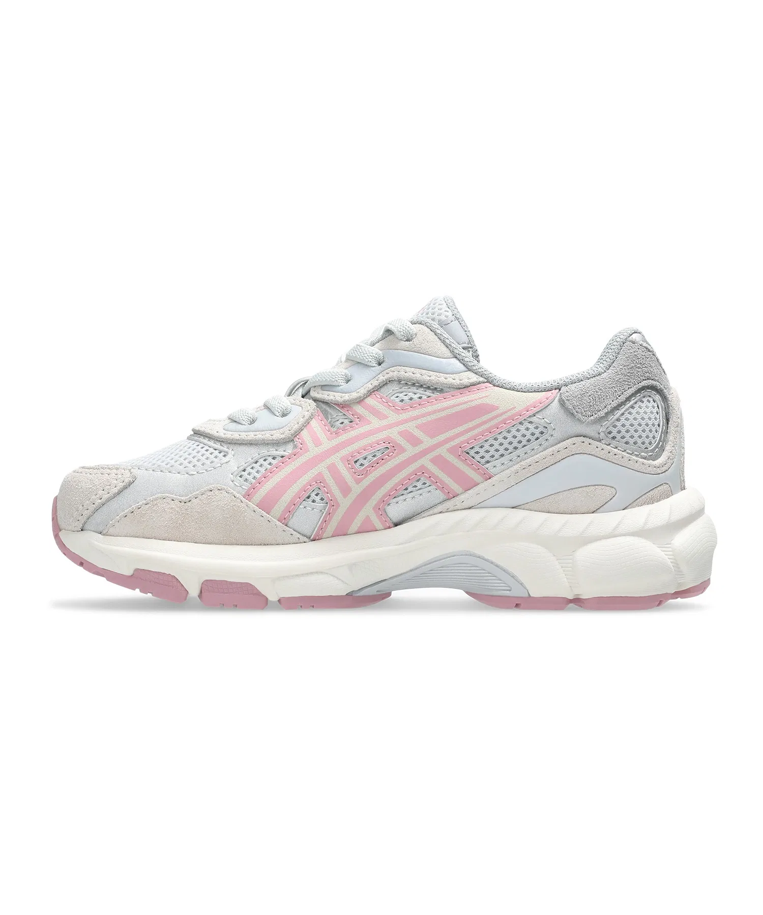 Детские кроссовки ASICS GEL-NYC PS серые с розовым — фото 4