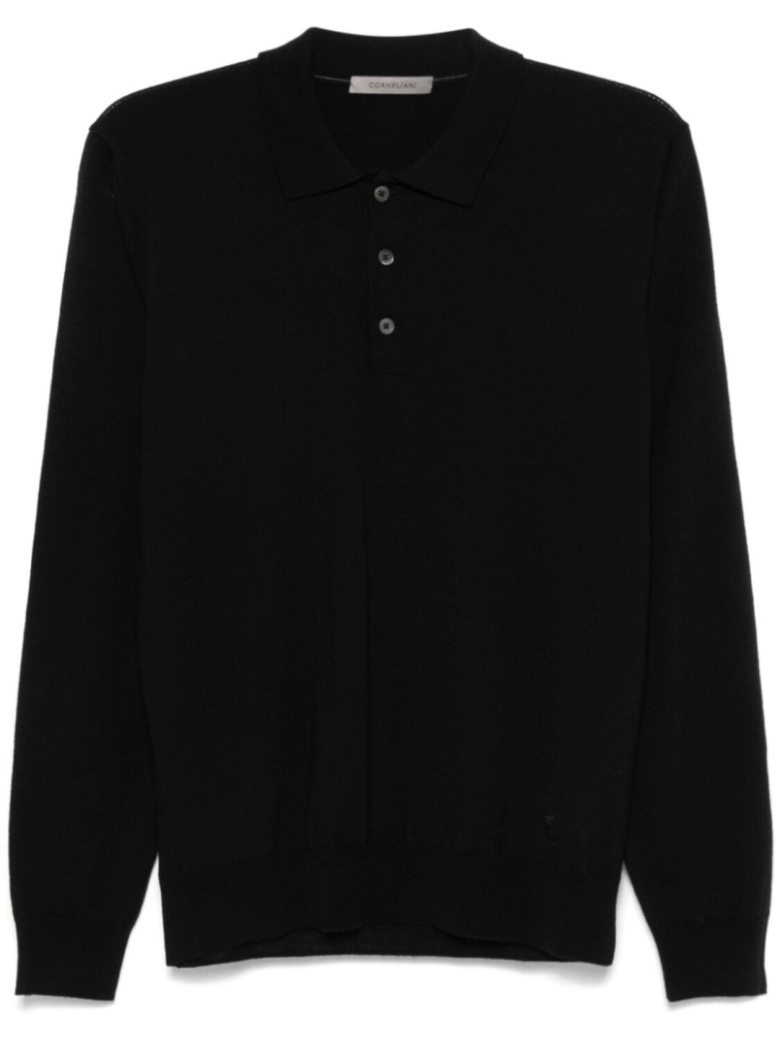 

Corneliani рубашка поло из вирджинской шерсти, черный