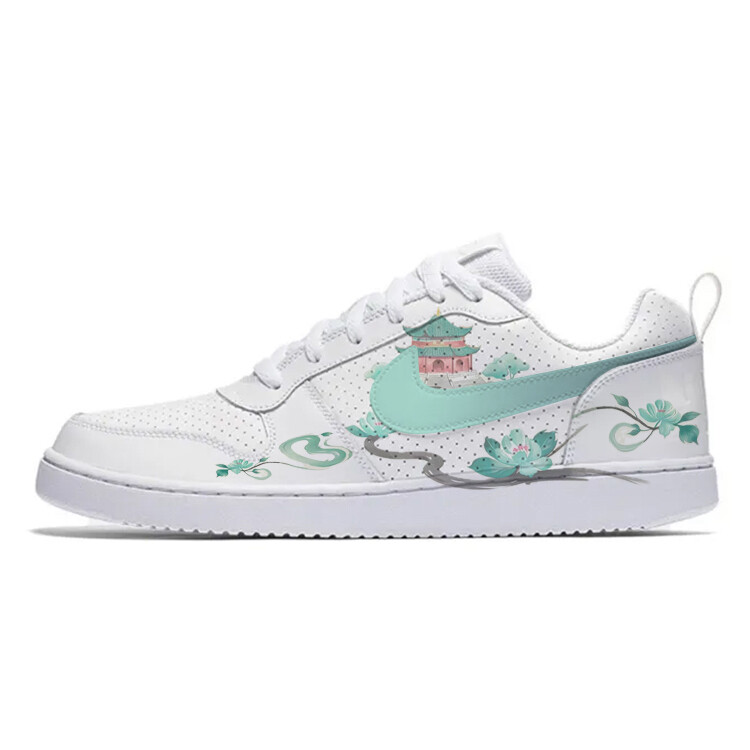 

Кроссовки Nike Court Borough Skateboarding Shoes Men Low-top White/blue, белый