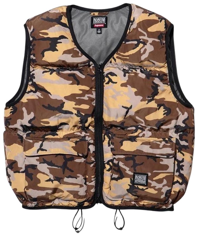 

Пуховый жилет Supreme x Martithé + François Girbaud в камуфляжной расцветке, мультиколор