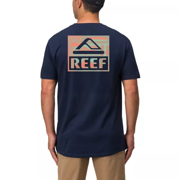 

Мужская футболка с рисунком ритма Reef, синий