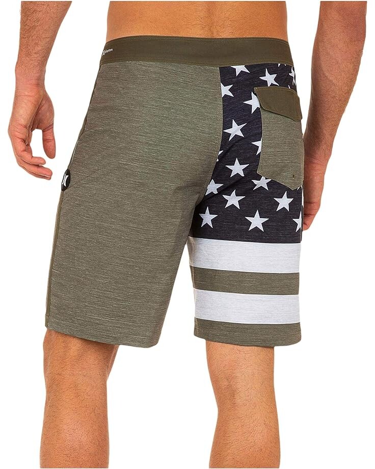 

Шорты для плавания Hurley 20" Patriot Boardshorts, цвет Medium Olive 1