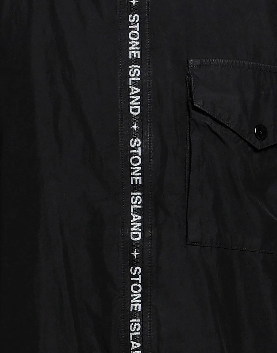 Куртка ветровка Stone Island черная — фото 4